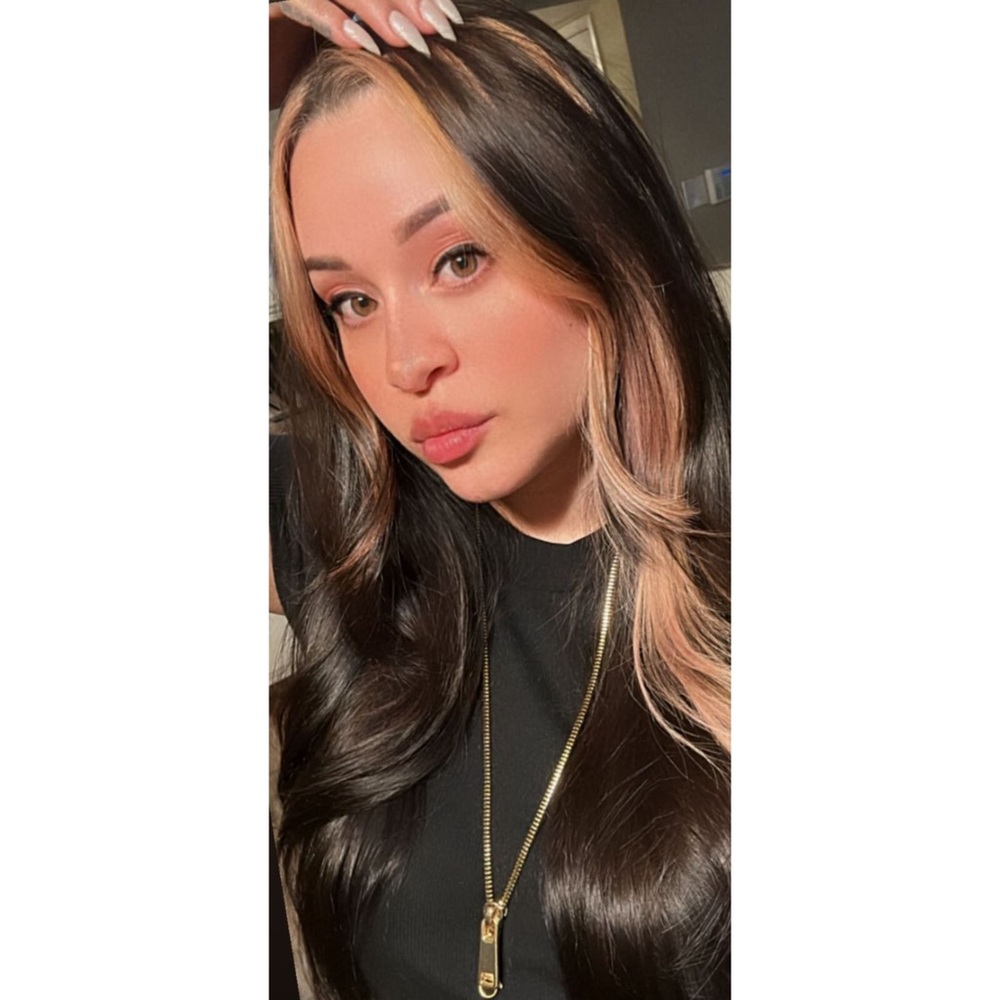 Unique gold & black zipper necklace.